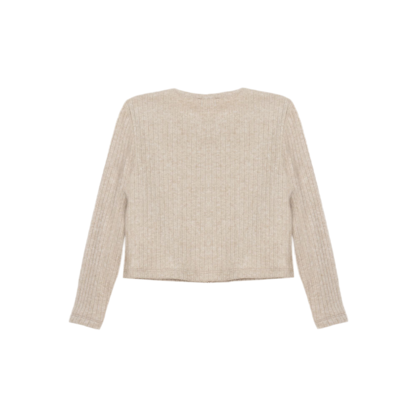 Knit cardigan shirt