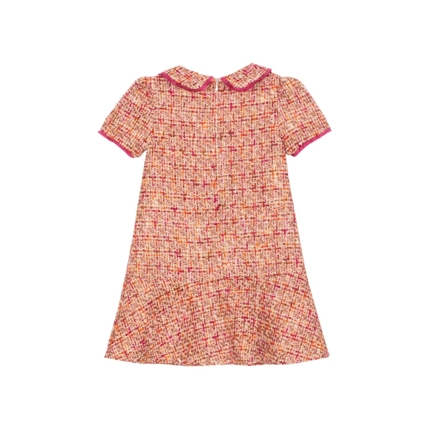 Multicolor Tweed Polo Dress