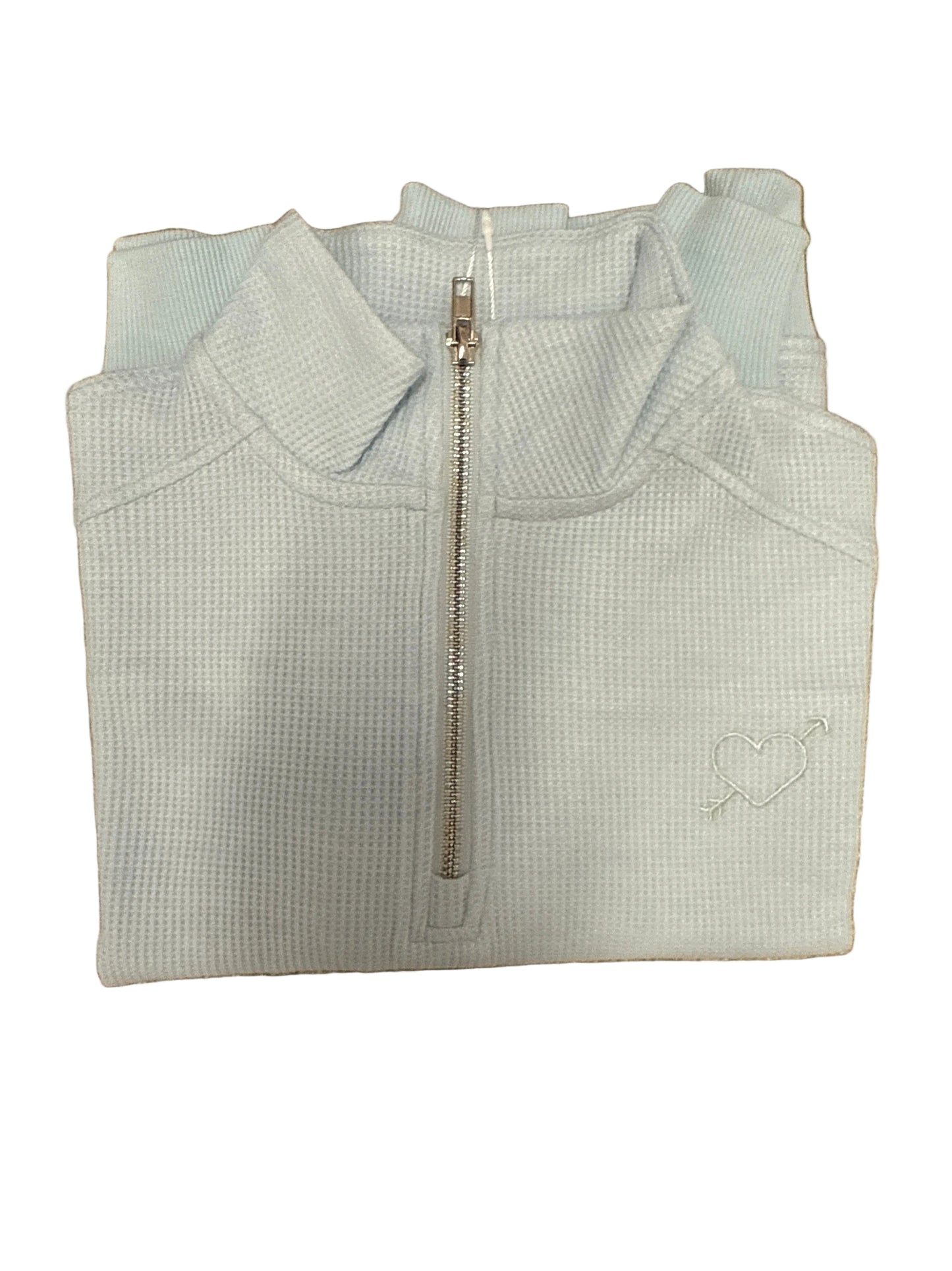 Crosby Pastel Blue waffle set