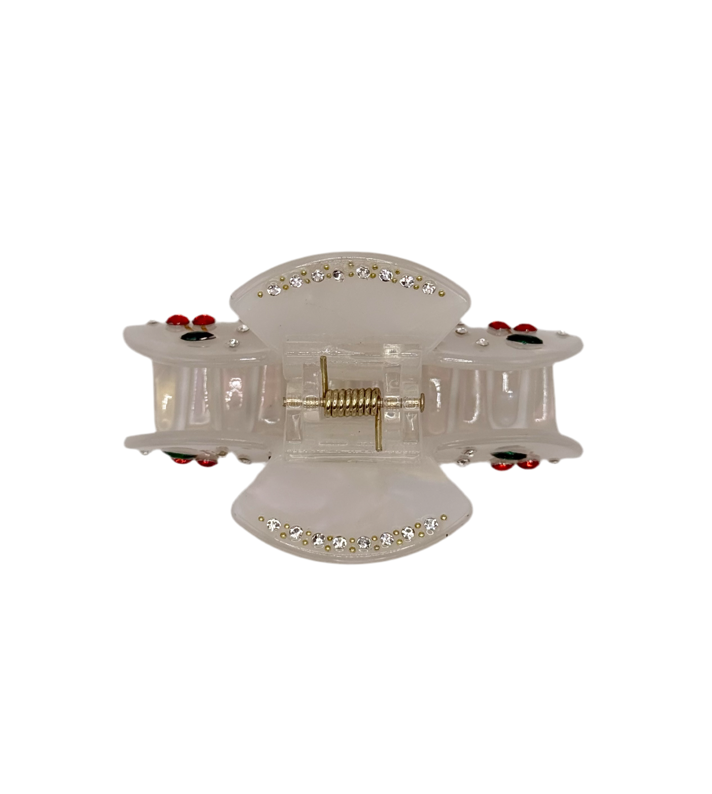 Cherry Hair Clip Beige