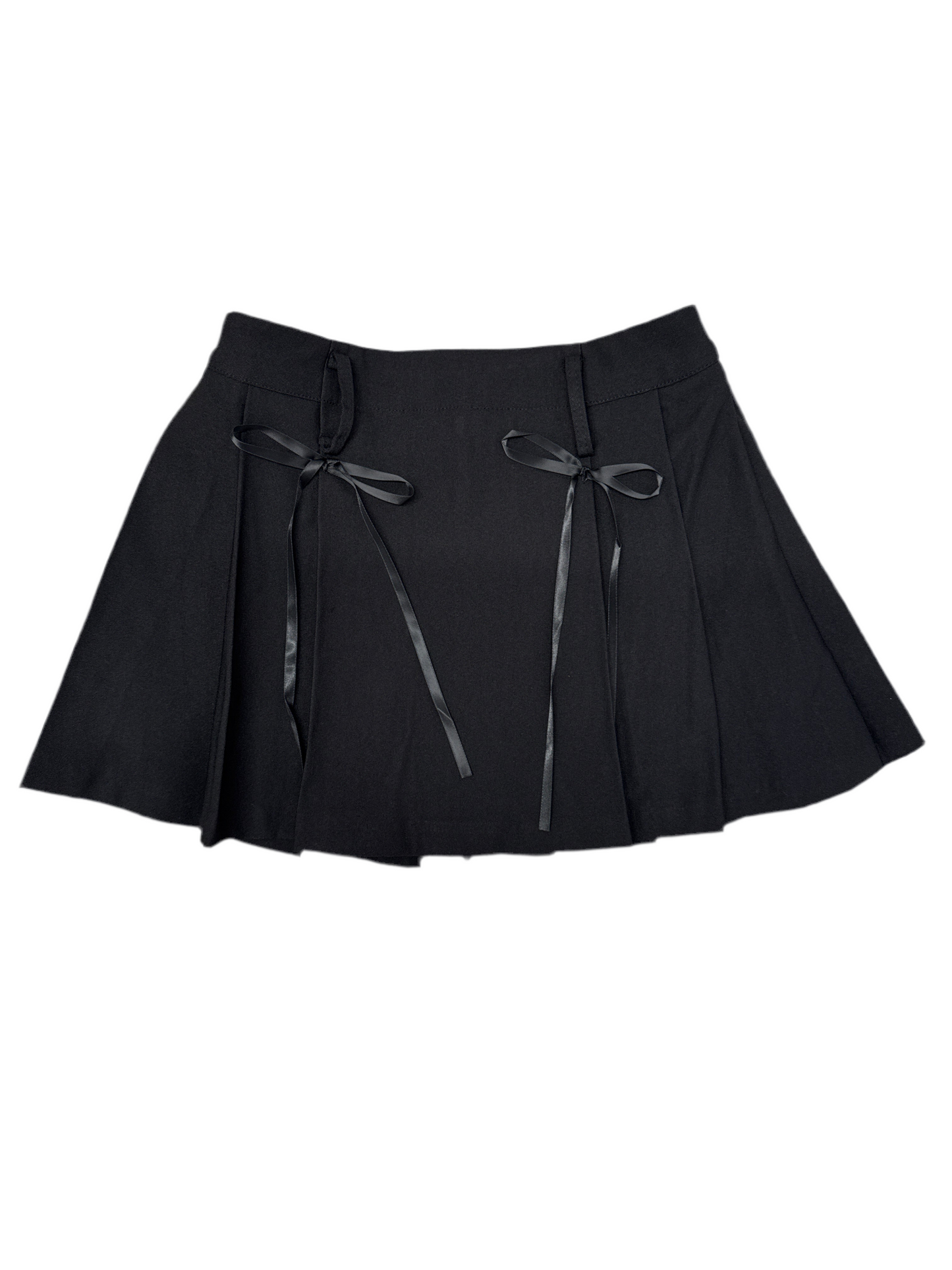 Pleated Mini Skort with Bows