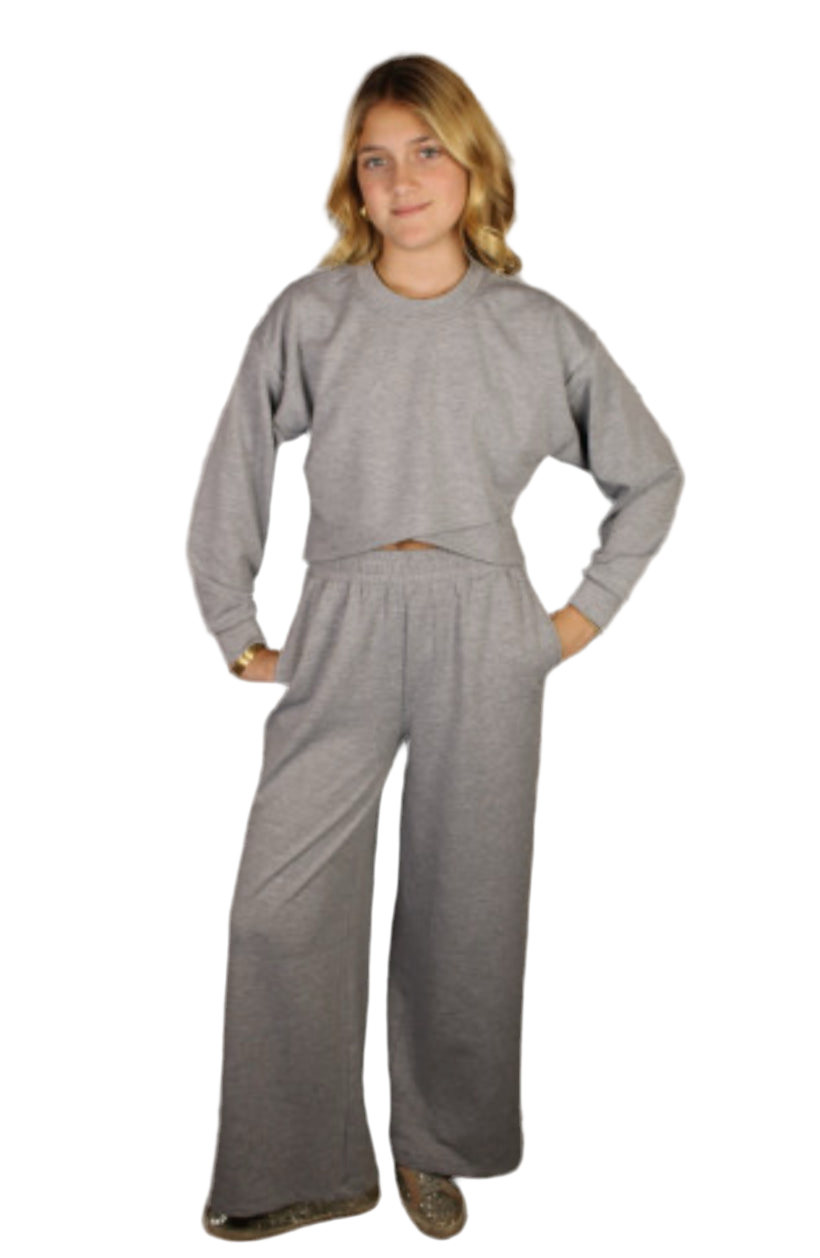 Asymmetrical Shirt and Flare Pant Set