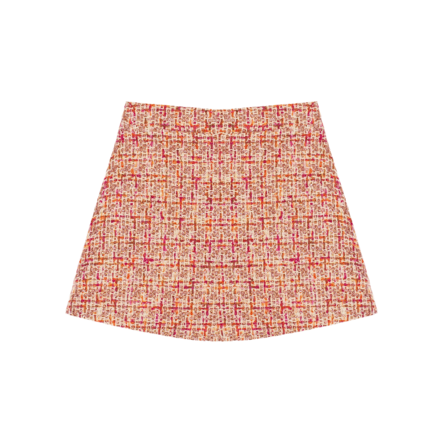 Fuchsia tweed skirt