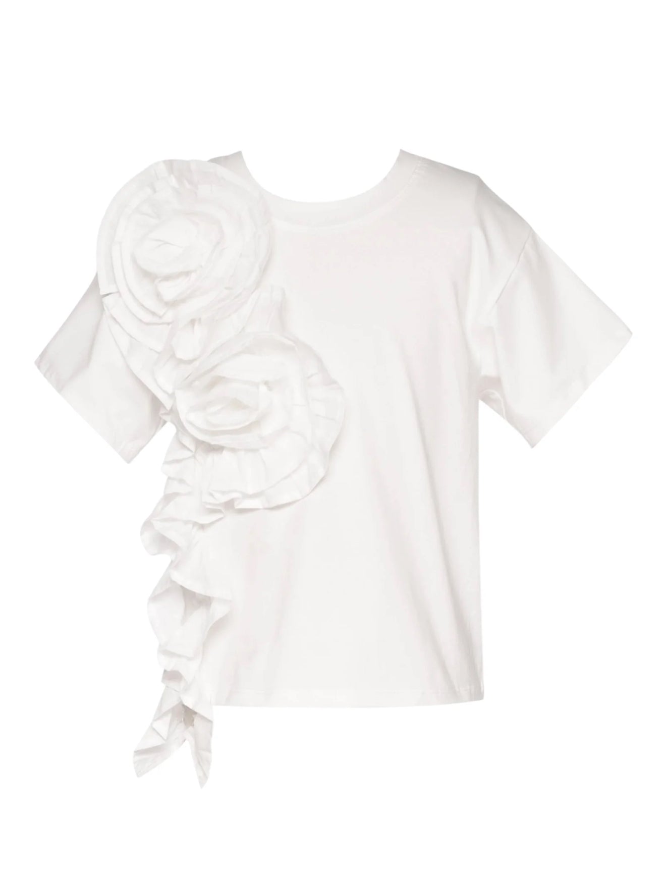 Top with Rosette Trim