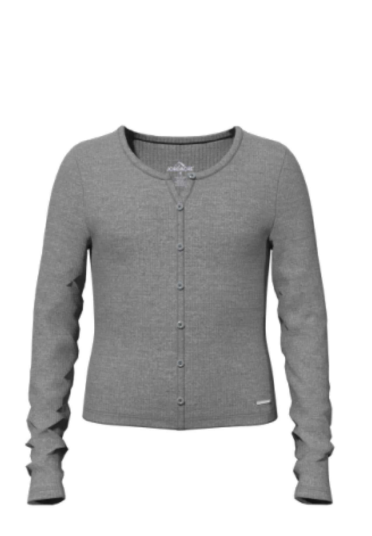Faux button long sleeve