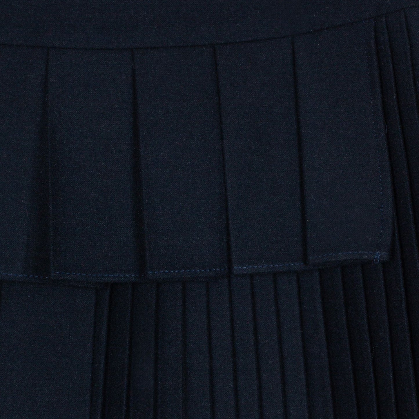 Marine layered wool skirt