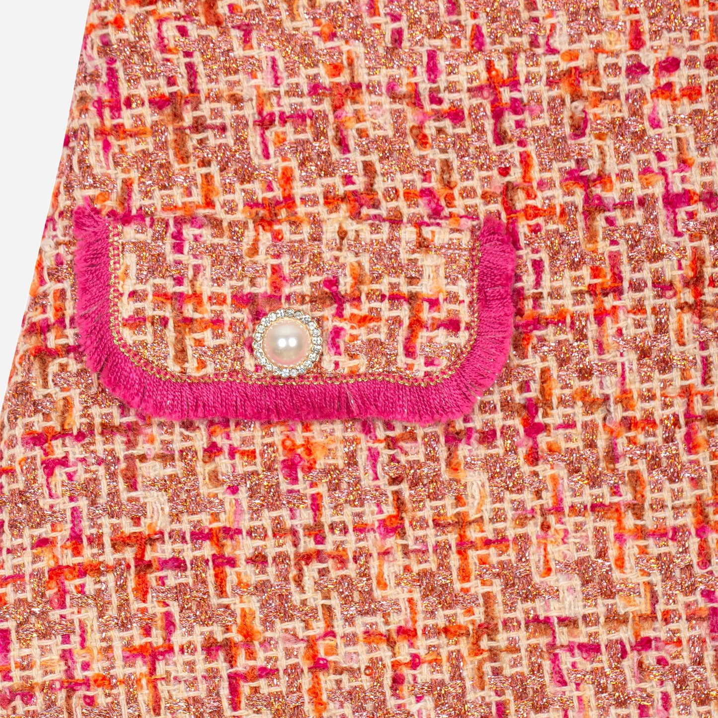 Fuchsia tweed skirt