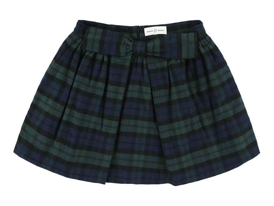 Yami plaid wool skirt