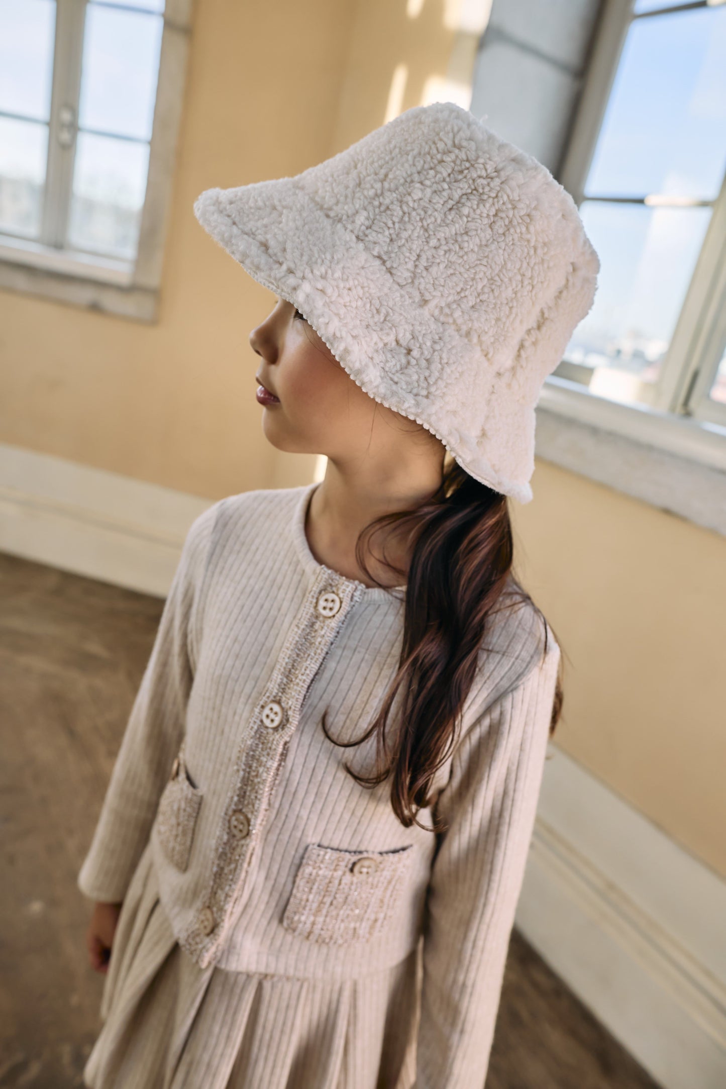 Knit cardigan shirt