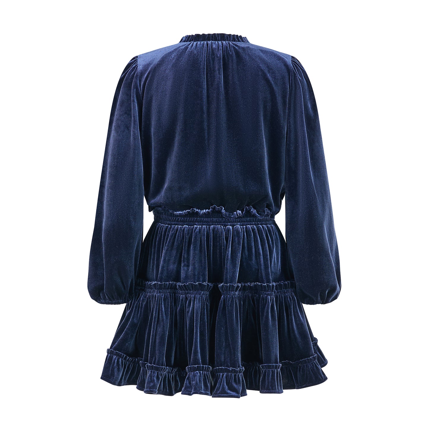 SYMPHONY VELVET MINI DRESS NAVY