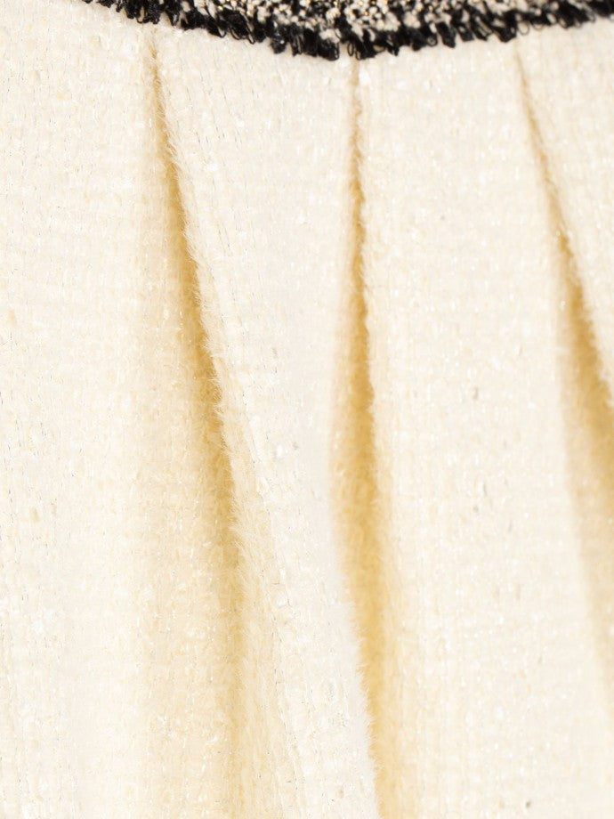 Beige tweed skirt