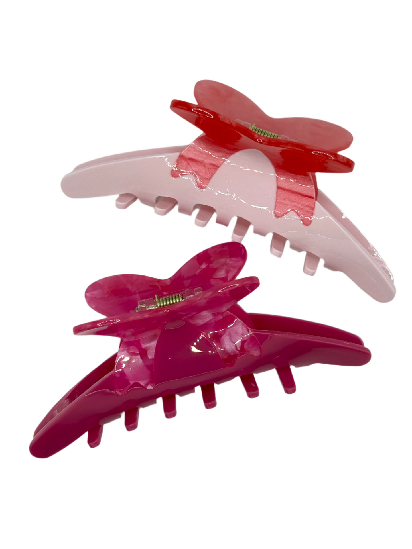 Two Tone Bow Ribbon Hair Clip