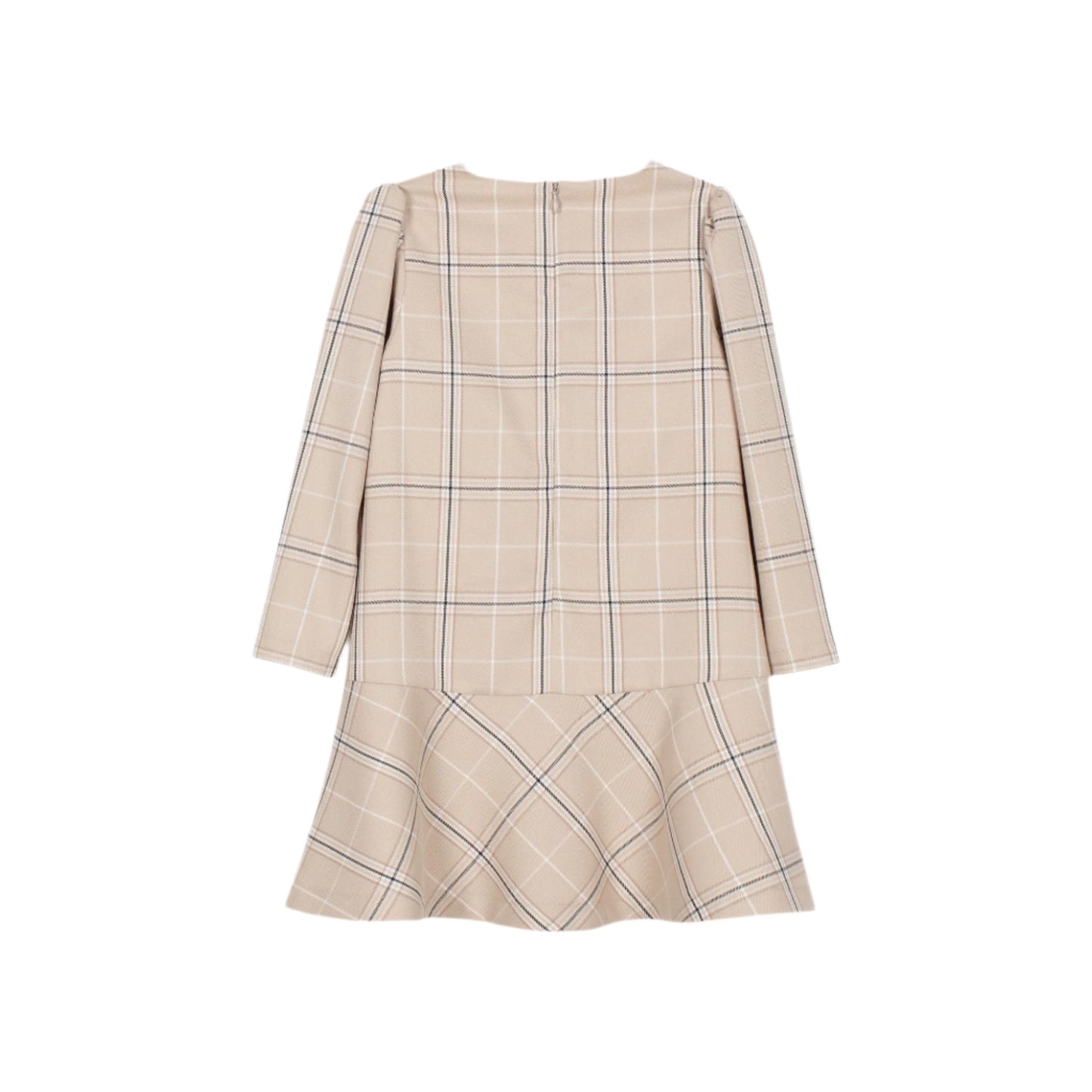 Plaid Drop-Waist Dress