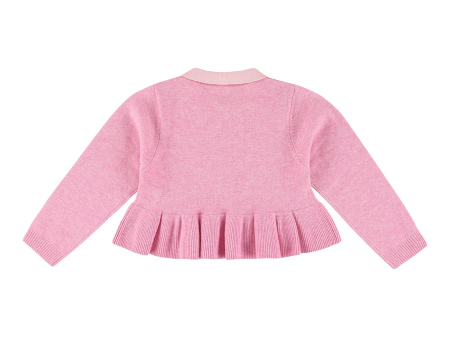 Yam Pink Girls Wool Sweater