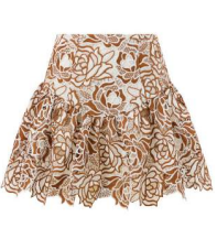 KIMBERLY EMBROIDERED JACKET AND MINI SKIRT SET