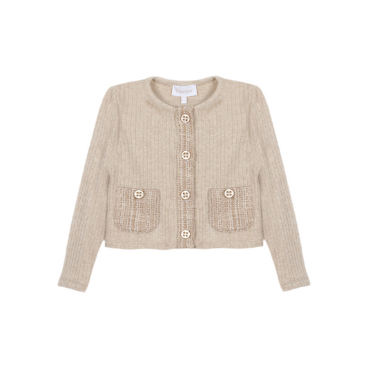 Knit cardigan shirt