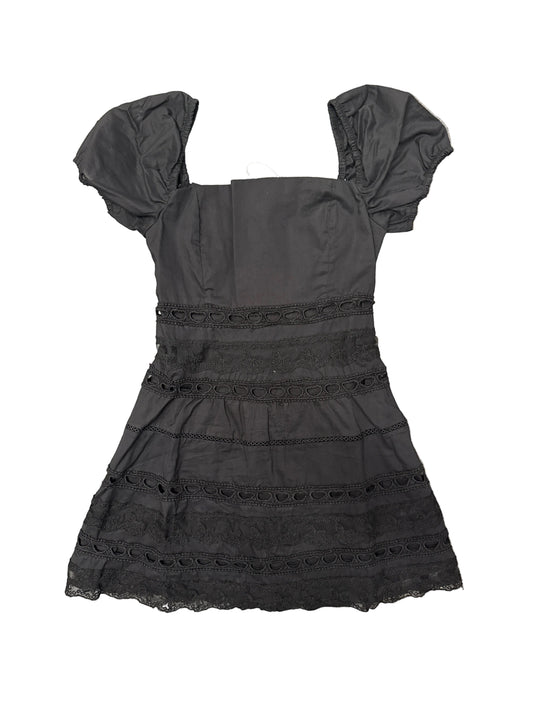 Kennedy Black Cotton Lace Dress