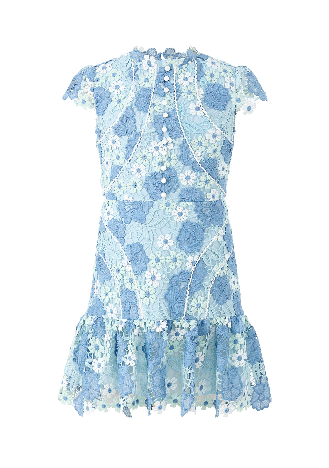 Jade Embroidered Mini Dress