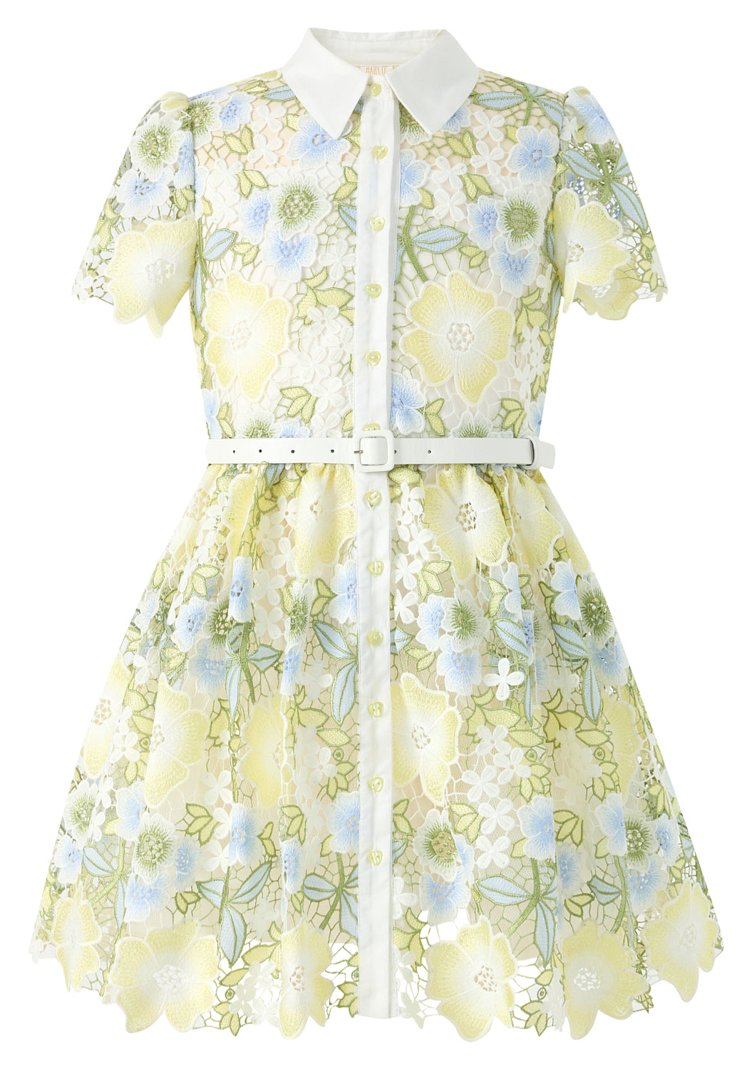 Vienna Embroidered Mini Dress