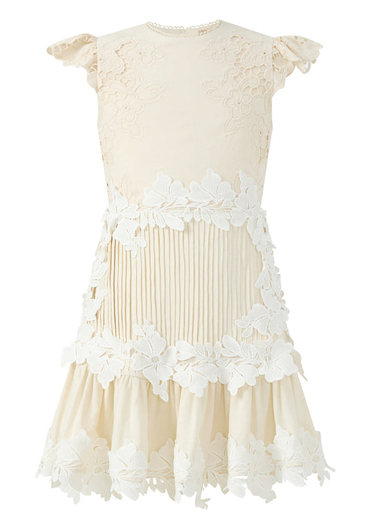 Kaitlyn Embroidered Mini Dress