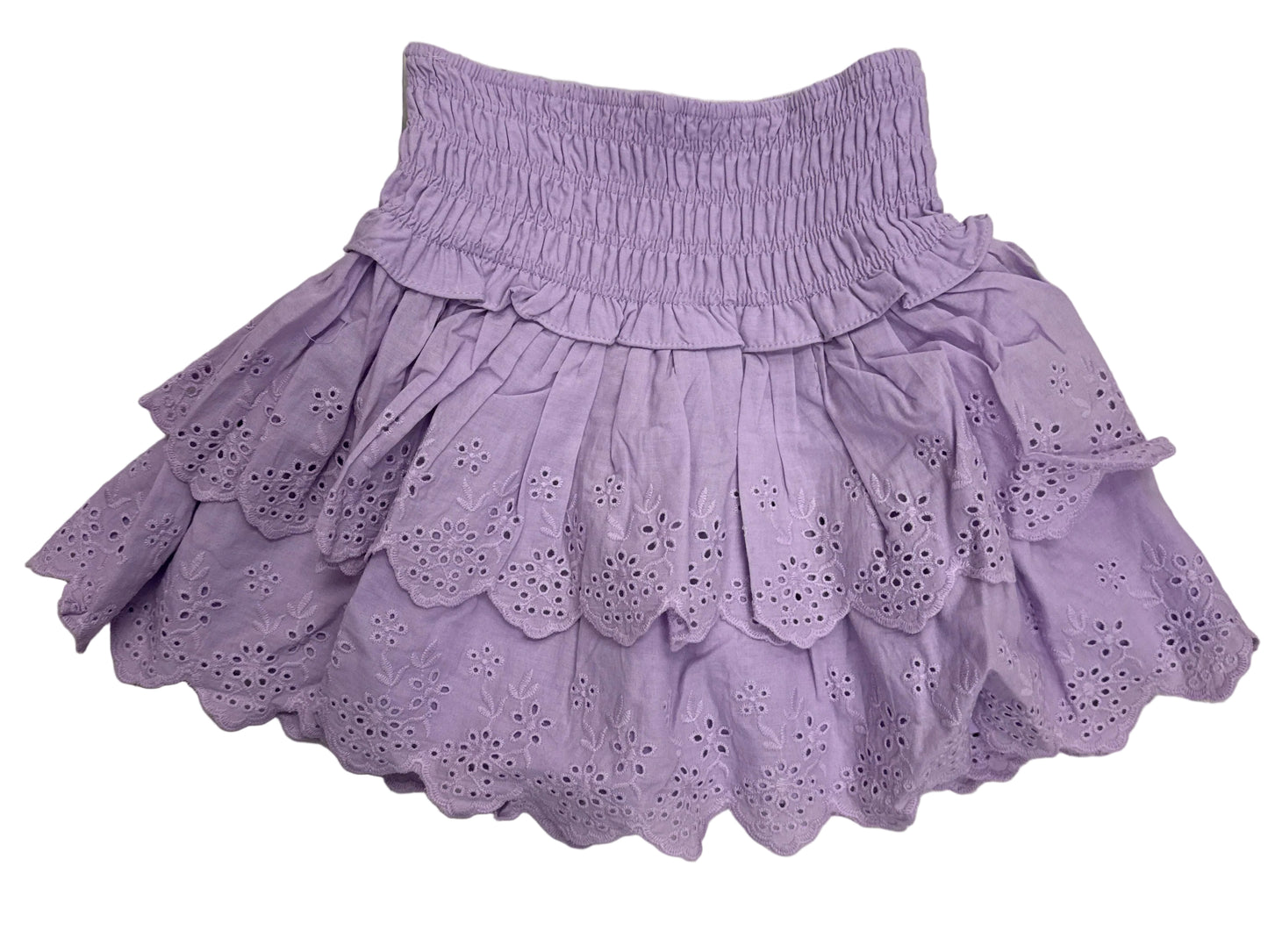 Ruched Waist 2-Tiered Skirt