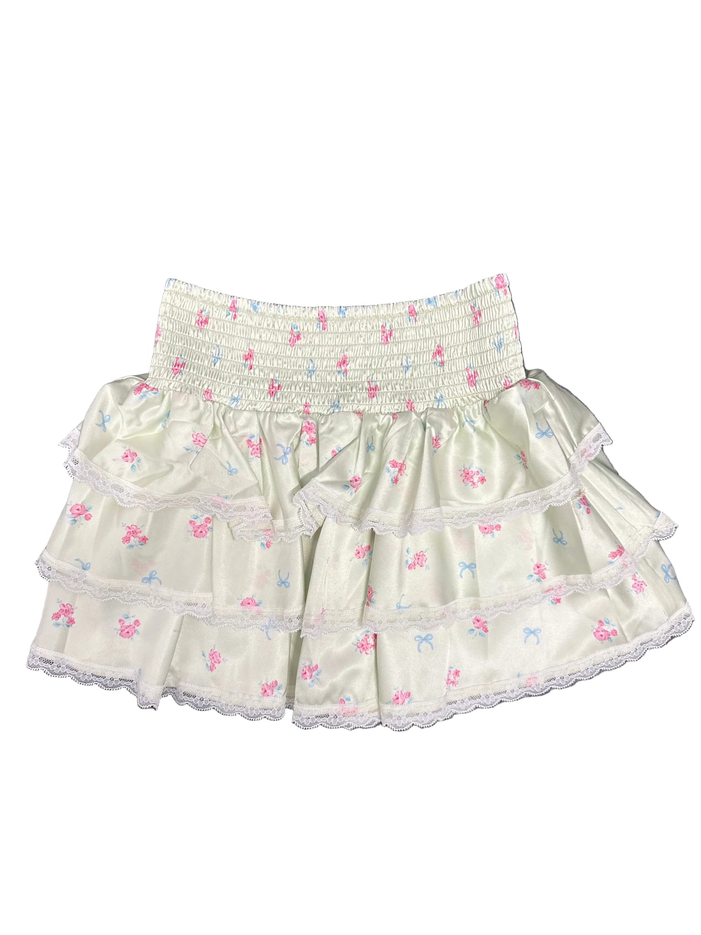 Gemma Skirt rose bow satin