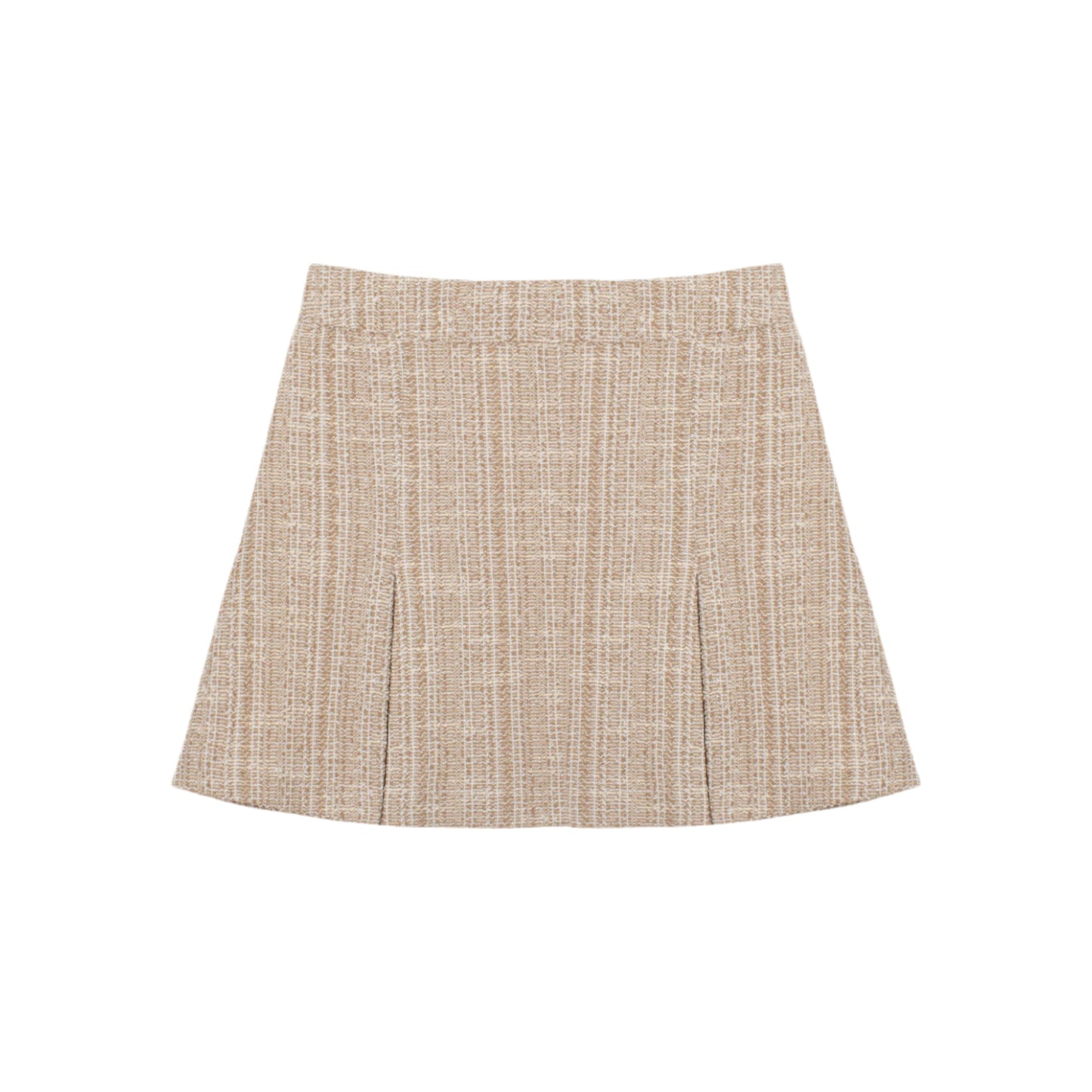 Tweed Box Pleat Skirt