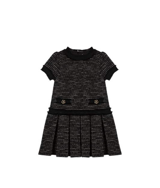 Tweed black dress