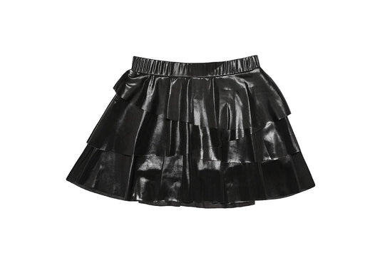 Tier Skort Black