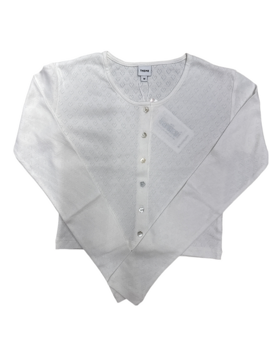 Marni heart pointelle cardigan