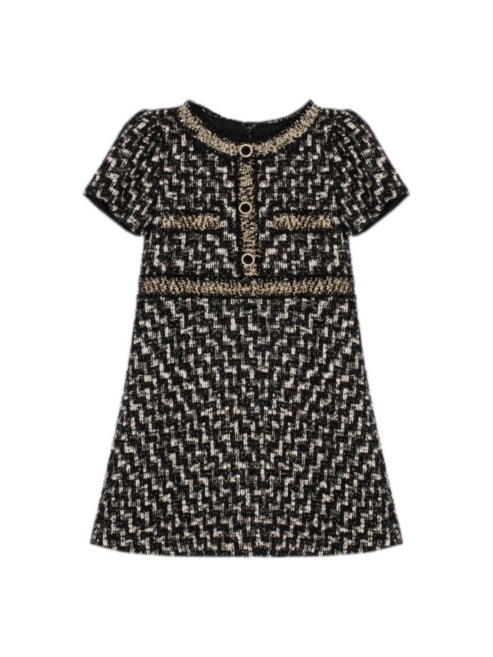 Black tweed dress