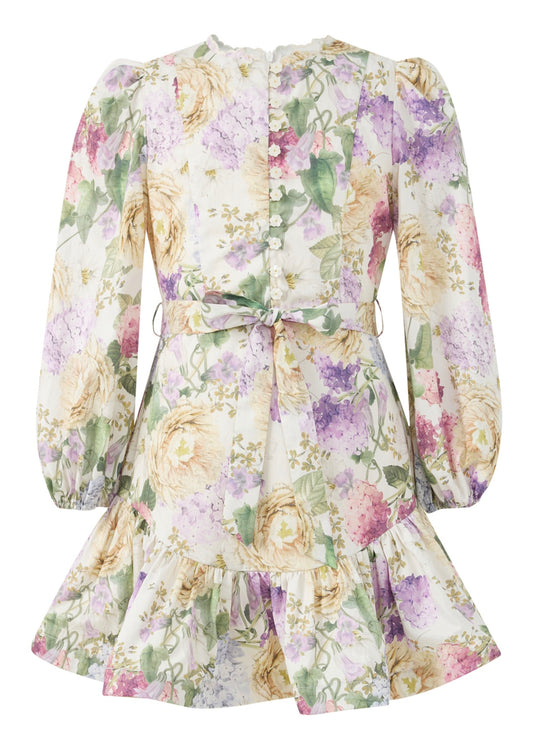 Seraphina Sleeve Cotton Mini Dress