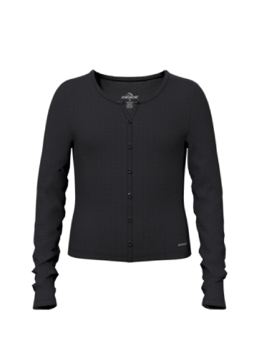 Faux button long sleeve
