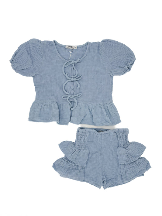 Smock Puff Sleeve Top and Short