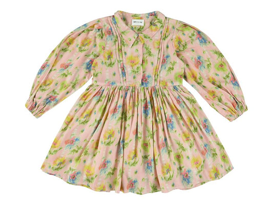 Robin pleated floral dress