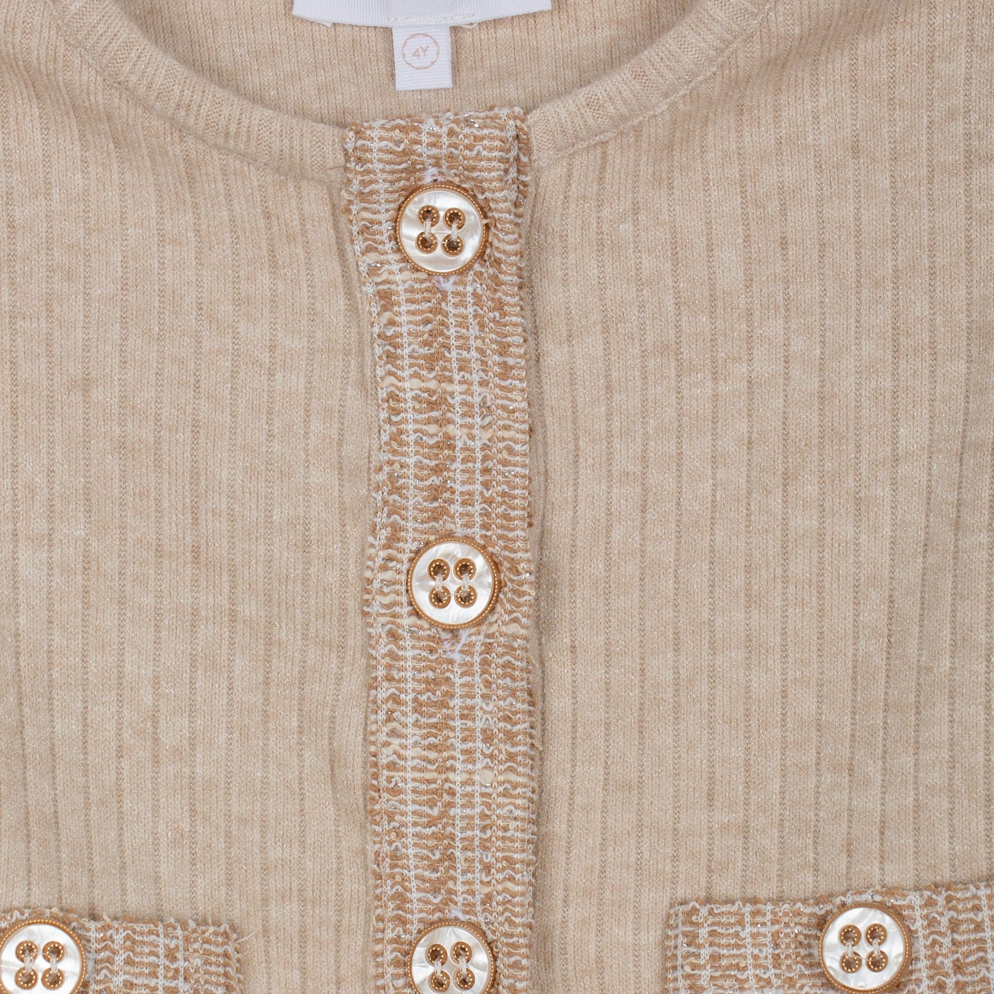 Knit cardigan shirt