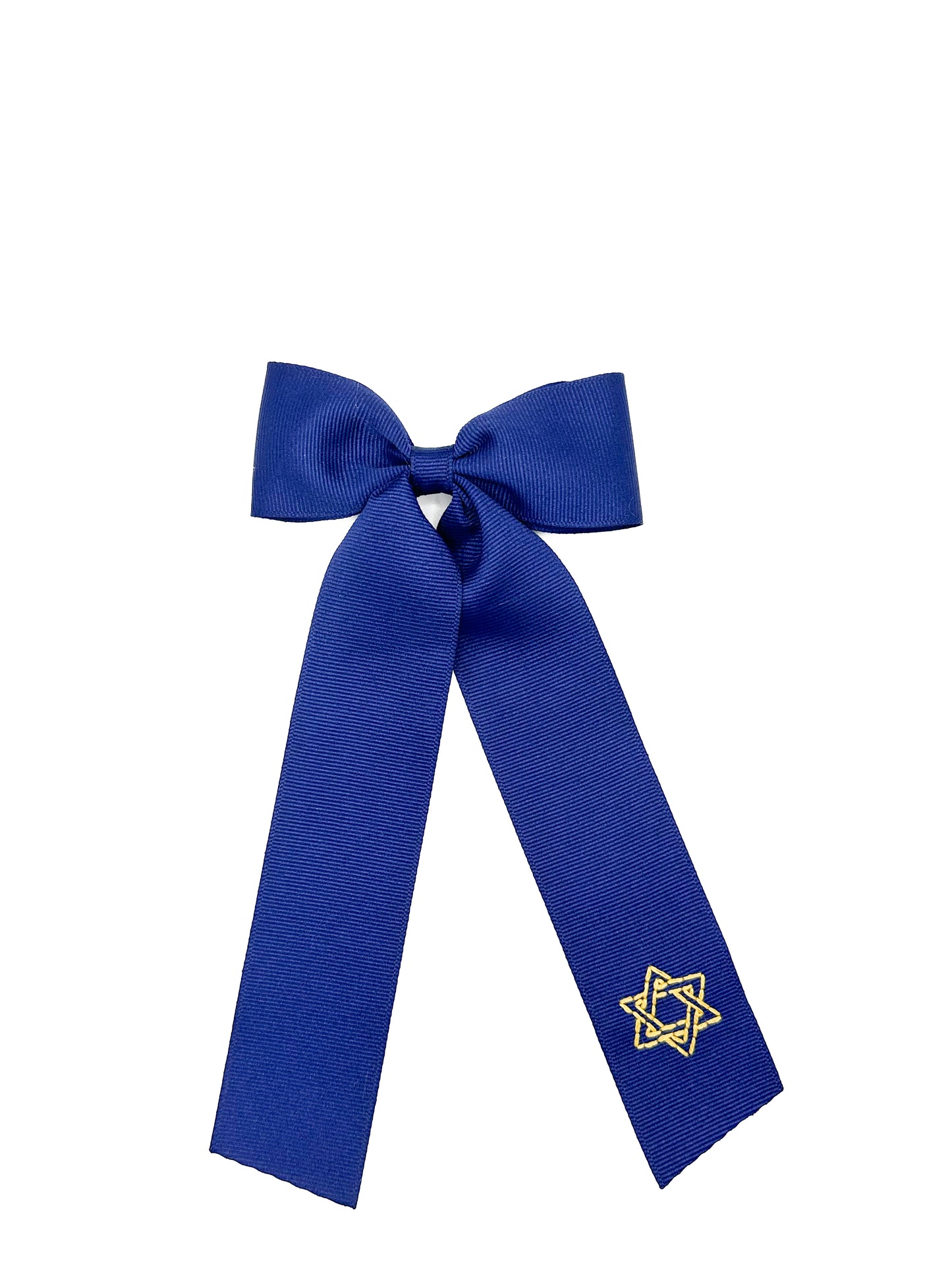 Navy Star of David Bow