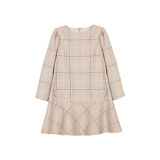 Plaid Drop-Waist Dress