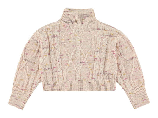 Girls Pullover Sweater Rose