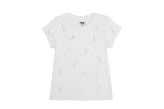 Bow Tee White