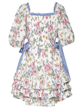 Striped Floral Dress