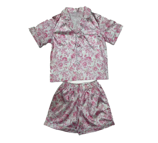 PINK FLORAL LOUNGEWEAR SET