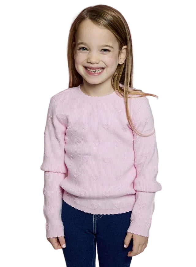Sweater Top with Heart Detail