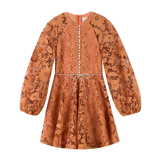 Esme Embroidered Sleeve Mini Dress